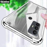 Skinlee For TCL 305 306 Transparent Case Official Original Shockproof Four-corner Clear Cover For TCL 30 SE 30E