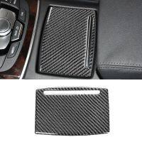 For Audi A6 C7 2012-2018 Accessories Car Water Cup Cover Panel Trim Sticker Anti Scratch Carbon Fiber Interior Decor Modified