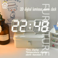 ⚡FT⚡3D LED Digital Alarm Clock Wall Clock Desk Alarm Clock Time Date Temperature for Home Kitchen Office