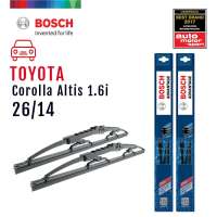 Bosch ใบปัดน้ำฝน Toyota Corolla Altis ปี 2006-2013 ขนาด 26/14 นิ้ว รุ่น Advantage