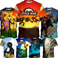 Stick War game T-Shirt Kids Sports Summer Game Shirt