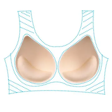 Women Thickened Insert Bra Enhancer Push-up Chest Invisible Pad Underwear  Chest Pad Macaroncolor