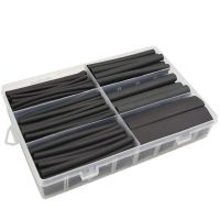 【YF】┅┋◎  130 pcs 3: 1 Wall Adhesive Shrink Tubing kit 6 Sizes(DIA): 1/2 3/8 1/4 3/16 1/8 3/32 Best Cable Sleeve Tube