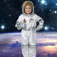 Childrens Party Game Astronaut Costume Role-Playing Halloween Costume Carnival Cosplay Full Dressing Ball kids Rocket Space Suit