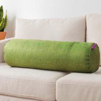 Cotton and linen neck pillow cylindrical pillow yoga pillow beauty bed pillow sofa round car long waist detachable and washable