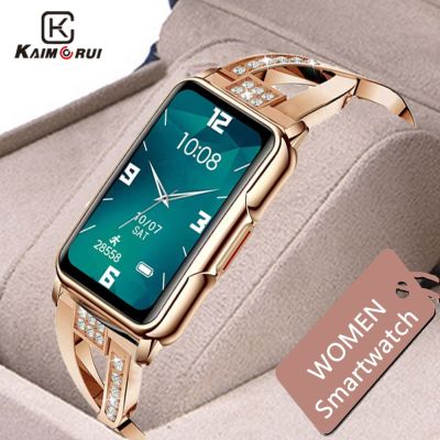 ZZOOI KAIMORUI Ladies Smart Watch Women Luxury Diamond watches Heart Rate Monitor Fitness Tracker Smartwatch For Huawei Xiaomi Phone