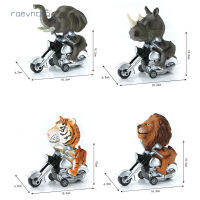 RAE Dinosaur Toy Car Cartoon Animals Inertial Motorcycle Model Creative Birthday Gifts For Children