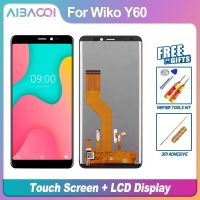 Aibaoqi หน้าจอ LCD ใหม่เอี่ยมหน้าจอสัมผัส + 480X960ขนาด5.45นิ้วแทนการประกอบสำหรับโทรศัพท์ Y60 WIKO