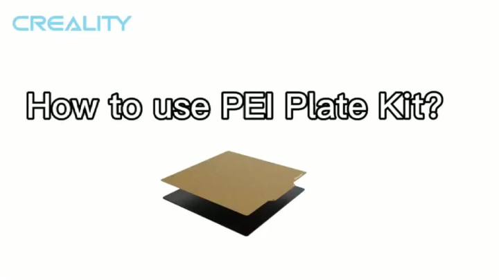 CREALITY Original Ender-3 S1/Pro PEI Plate Kit 3D Printer Parts 235x235mm  Strong Adhesion Excellent Flatness Dual Tab Design