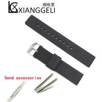 lumude Watch Accessories 18mm Silicone Strap Pin Buckle Plastic Strap For Brand Watch That Male Is Lady Watch Band