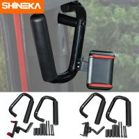 SHINEKA Armrests For Jeep Wrangler JK 2007-2017 Car Front Metal Top Handle With Phone Holder Kit Accessories For Jeep Wrangler