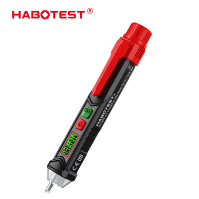 HABOTEST HT100P ปากกาทดสอบแรงดันไฟฟ้า AC 12V NCV สายไฟลัดวงจรตัดสินการรั่วไหลปากกาทดสอบไฟฟ้าขั้นสูง