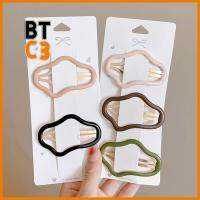 BTC3 3/5PCS เรซิน คลิปกลวงรูปก้อนเมฆ แบบพกพาได้ โลหะสำหรับตกแต่ง คลิปผมด้านข้าง ของใหม่ เครื่องประดับผมวินเทจ สาวๆ