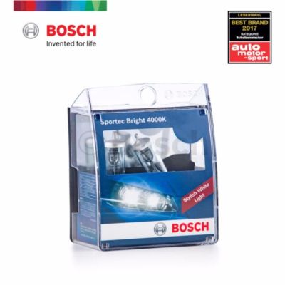 Bosch ไฟหน้ารถยนต์ และ จักรยานยนต์ รุ่น Sportec H4 วัสดุมีคุณภาพ ทนทานต่อทุกการใช้งาน
