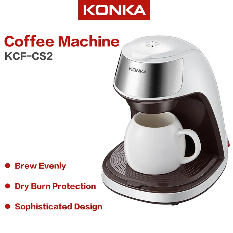 KONKA Coffee Maker Single Cup Household Coffee Machine Mini