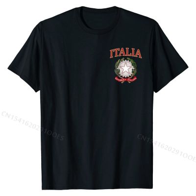 Italia Italy Italian Italiano Coat of Arms Heritage Family T-Shirt Classic Men T Shirt Design Tops T Shirt Cotton Design