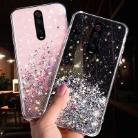 【Shell set]แฟชั่น Glitter สำหรับ Huawei P40 Pro Plus P30 P20 Lite P10 P40 LiteE Y5 Y6 Prime Y7 Y9 2019 2018กรณีโปร่งใสฝาครอบโทรศัพท์