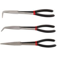 QZ-3pcs Multifunctional Steel 11 Inch Long Needle Nose Pliers Curved Nose Pliers Auto Repair Tools