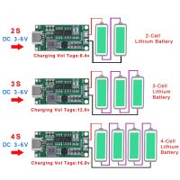 Multi-Cell 2S 3S 4S Type-C ถึง 8.4V 12.6V 16.8V Step-Up Boost LiPo Polymer Li-Ion Charger 7.4V 11.1V 14.8V 18650 แบตเตอรี่ลิเธียม