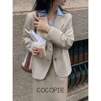 Cocopie เสื้อสูทหญิง2023เสื้อผ้าชาแนลเสืัอทวิตเสื้อสูทผญสวยๆ แฟชั่น เท่ ทันสมัย น่ารัก WXW2391BGA 42Z231021