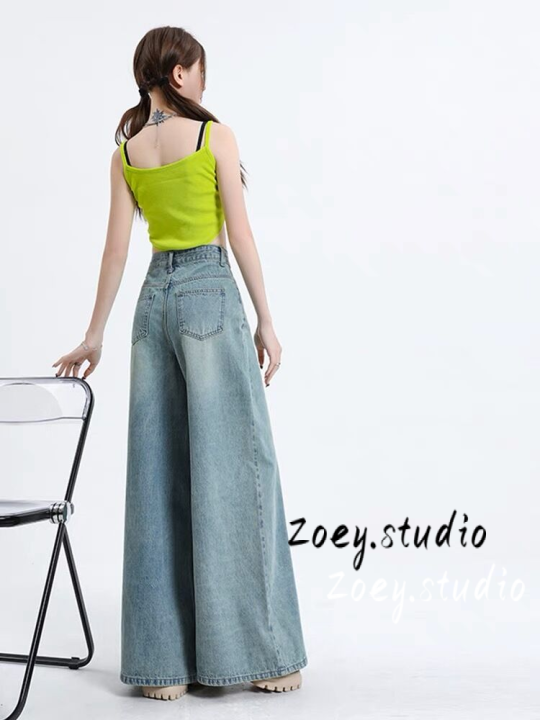zoey-studio-กางเกงยีนส์-กางเกงขายาว-กางเกงคาร์โก้ผู้หญิง-กระชับ-ความสะดวกสบายความสะดวกสบาย-ลำลอง-2023-new-wnk23906g5-36z230909