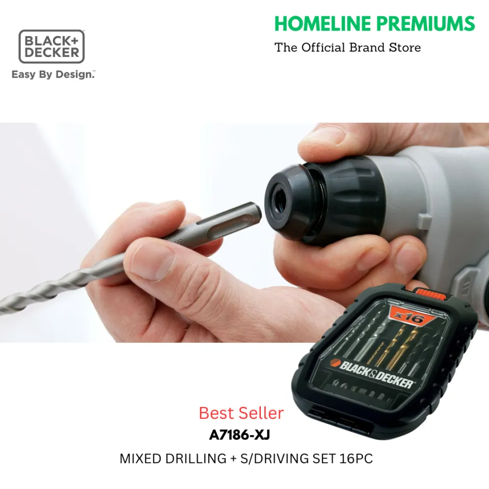 Black + Decker A7186-xj - Kit Of 16 Bits And Tips To Drill And