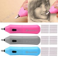 Handy Electric Eraser Kit Battery Operated Automatic For sketch Pencil With 10 Refills