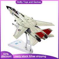 Dolity F-14A เครื่องบินรุ่นปรับครัวเรือนชั้นวางตารางโลหะผสมของขวัญเครื่องประดับ