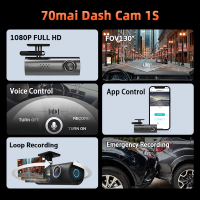 [ศูนย์ไทย] 70mai Dash Cam 1S Camera กล้องติดรถยนต์ พร้อม WIFI สั่งการด้วยเสียง Voice Command มุมมองกล้อง 130° Wide-Angle View กล้องหน้ารถ กล้องรถยนต์