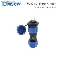 卐☈✠ SP17 Panel Mount Waterproof Connector IP68 2/3/4/5/6/7/9/10 Pin Back Nut Male Female Set Socket Aviation Plug Wire Connector