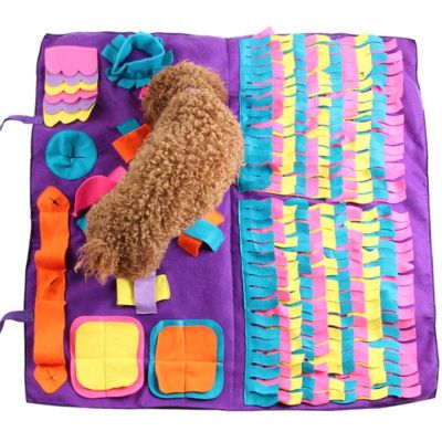 [pets baby] เสื่อดมกลิ่นสัตว์เลี้ยงล้างทำความสะอาดได้ Dog Cat Smell Training Pad ConsumePuzzle Pet ToysDog Release Stress Training Blanket