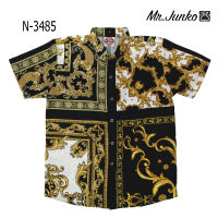 ?ส่งฟรี?เสื้อเชิ้ตชาย Mr-Junko งานต่อลาย ผ้านิ่มใส่สบายไม่ร้อน งานคุณภาพ พรีเมี่ยม N-3485