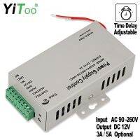 Yitoo DC12V ใหม่การเข้าถึงควบคุมแหล่งจ่ายไฟหน่วย AC90V-260V อินพุตไม่มีช่องเสียบ BNC/3A การหน่วงเวลา5A ปรับได้สำหรับล็อคไฟฟ้าชิ้นส่วนวงจรไฟฟ้า