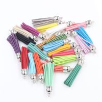 (10pcs/lot) 55mm 38mm Mix Colors Length Suede Tassel For Keychain Cellphone Straps Purses Backpacks Jewelry Charms