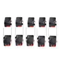 10pcs V 153 1C25 Limit Switches Long Straight Hinge Lever Type SPDT Micro Switch