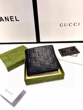 Gucci Bee Motif Money Clip Wallet in Black for Men