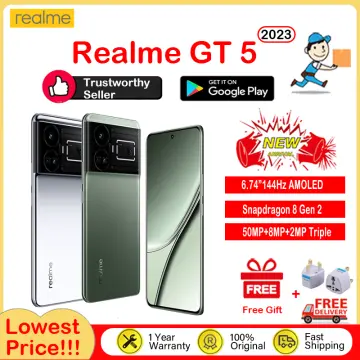 Global ROM Realme GT5 5G Snapdragon 8 Gen2 AMOLED 144HZ Battery 150W  5240mAh 240W 4600mAh Super Changer 50MP NFC UI 4.0