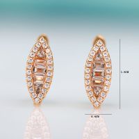 【When the flowers bloom】แฟชั่นใหม่ Beyeearrings ผู้หญิง HighJewelryGold ต่างหูของขวัญเครื่องประดับที่สวยหรู