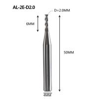 Al-2el Al-2e ปลาย1-20มม. 6มม. ประสิทธิภาพในการเจาะสูงคาร์ไบด์แข็งแบบไม่เคลือบอลูมิเนียมเครื่องตัดมิลลิ่ง