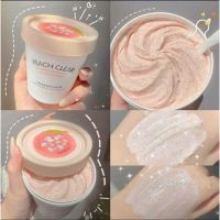 （พร้อมส่ง）Body scrub 220ml ❤️ผิวกาย สครับผิวพีช การดูแลร่างกายการดูแลส่วนตัวการขัดผิวการขัดผิวทำให้ผิวขาว สารสกัดพีช