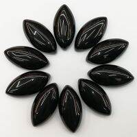 Wholesale 15x30x7mm natural black onyx stone beads marquise shape CAB CABOCHON teardrop loose beads Free shipping 12pcs/lot