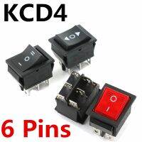 KCD4 Rocker Switch 6 Pins ON-OFF Electrical equipment With Light Power Switch 16A 250VAC Latching Rocker Switch WATTY Electronics