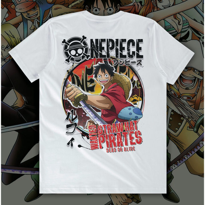 มีสินค้า-one-piece-อะนิเมะ-เสื้อยืดโอเวอร์ไซส์ลายกราฟฟิกอินเทรนด์