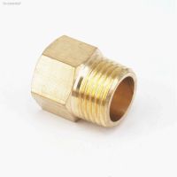 ⊕ 1/2 quot; NPT Male x 3/8 quot; NPT Female Brass Pipe Fitting Connector Adapter For Pressure Gauge Air Gas Fuel Water