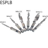 ESPLB 14 Hex HSS เจาะบิต M4 M5 M6 M8เหล็กความเร็วสูงสกรูเกลียวเมตริกเสียบเจาะบิตแตะ6 M3