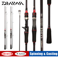 LO【Ready Stock】DAIWA Fishing Rod 1.65M/1.8M/2.1M Carbon Spinning Casting Fishing Rod Lure Pole 2ชิ้นปลาคาร์พตกปลาน้ำจืดน้ำเค็มอุปกรณ์เสริม