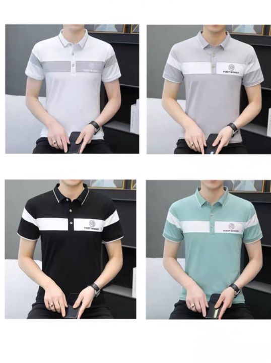 เสื้อโปโลสีพื้น-เสื้อโปโล-สำหรับผู้ชาย-men-polo-shirt-แบบ6061