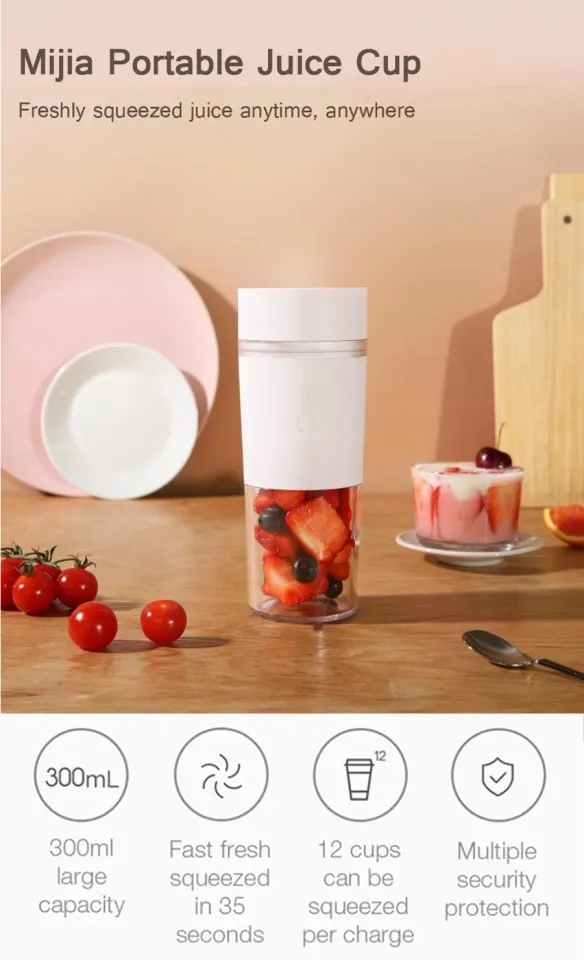 XIAOMI MIJIA Portable Juicer Mixer Electric Mini Blender Fruit Vegetables  Quick Juicing Kitchen Food Processor Fitness Travel