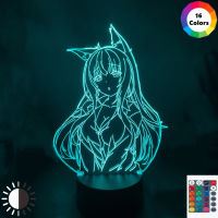 Nekopara Game Figure Light Cute Anime Room Decor Gaming Setup Birthday Gamers Gift RGB 3D Night Lamp Kawaii Manga Girls Nekopara