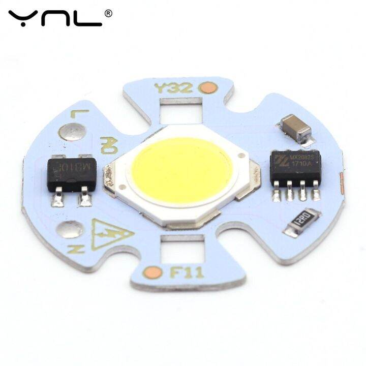 5ชิ้นชิปสมาร์ทไอซี-led-cob-chip-3w-5w-7w-9w-220v-y32สำหรับไฟ-led-diy-หลอดไฟดาวน์ไลต์สปอตไลท์ไม่จำเป็นต้องมีหม้อแปลงแสงสว่าง